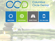 Tablet Screenshot of columbuscircledental.com